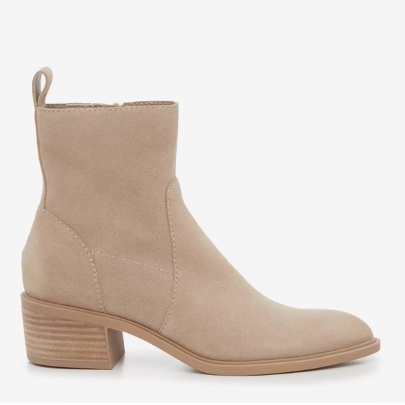 Dolce Vita Bryson Bootie Light Taupe Suede Size 7 - Picture 5 of 8